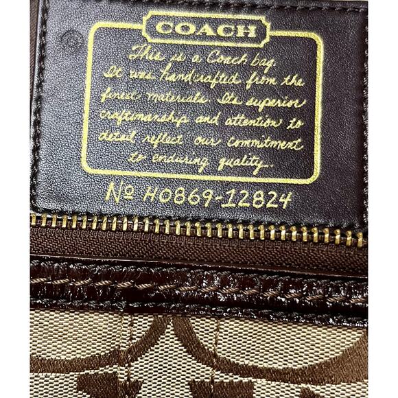 Y2K Coach 12824 Chelsea Signature Stripe Hobo Bag & Signature Long Wallet - Picture 15 of 16